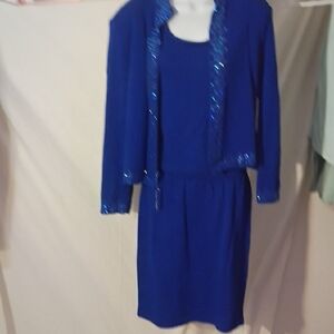 St. John's Bay Blue Blazer and Dress Set